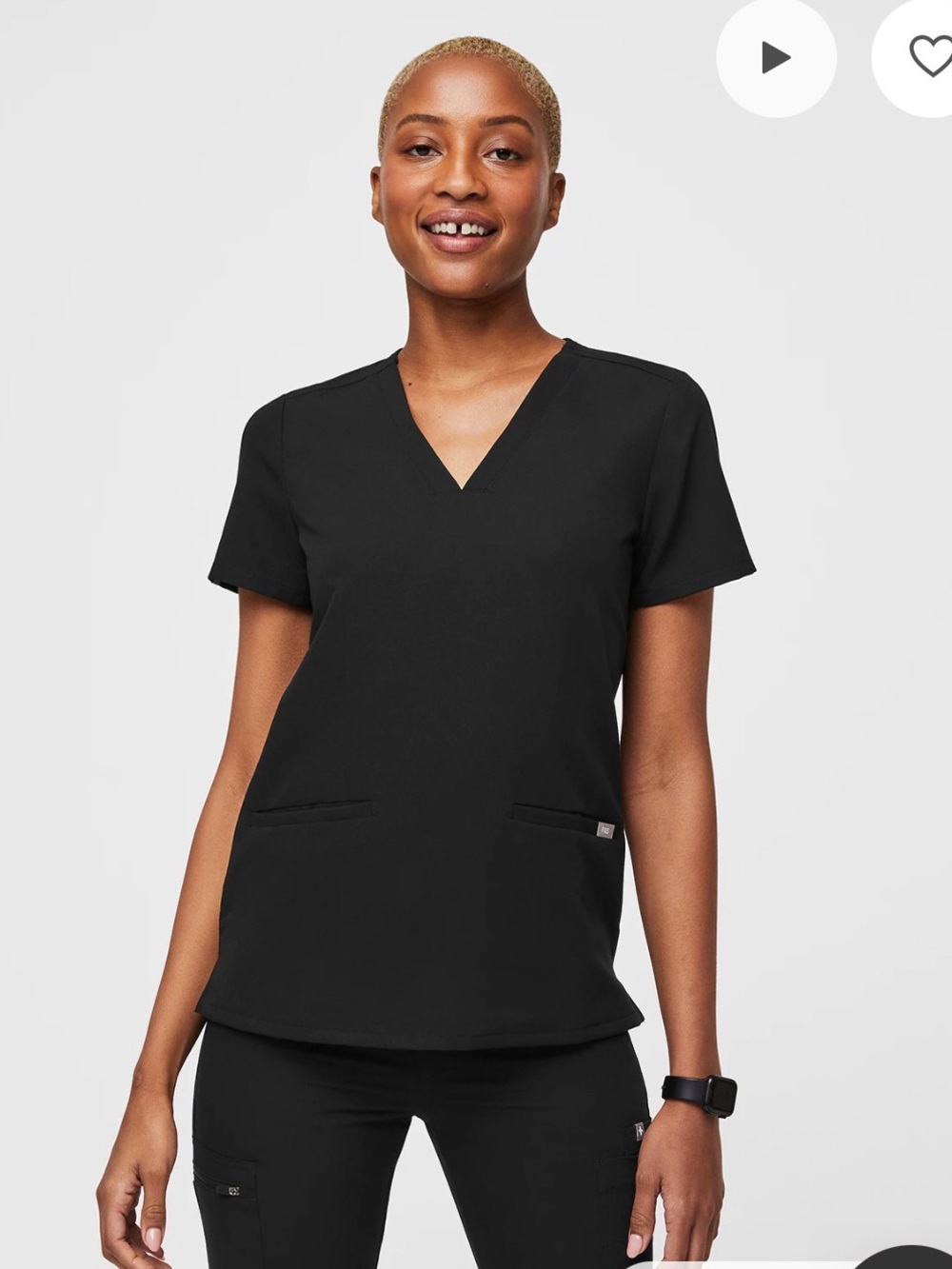 Casma Two Pocket Scrub Top